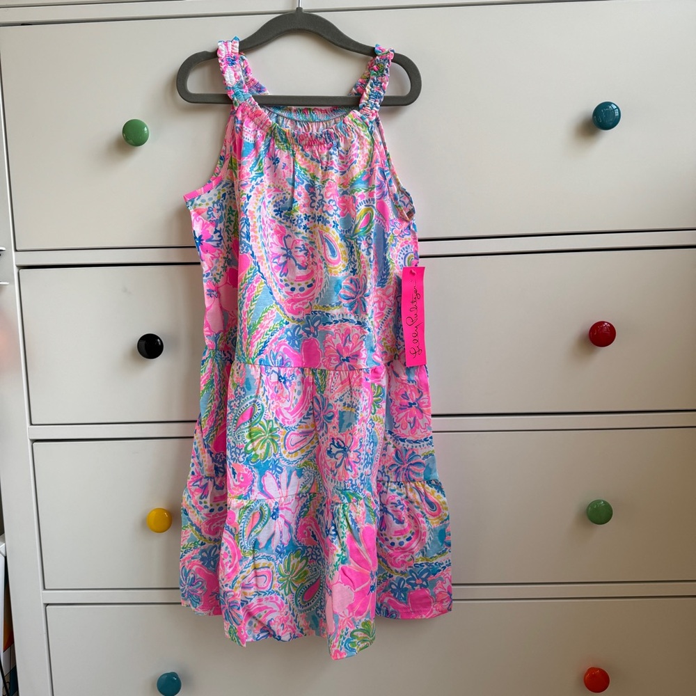 Lilly Pulitzer dress, mini loro, flock full of fun
